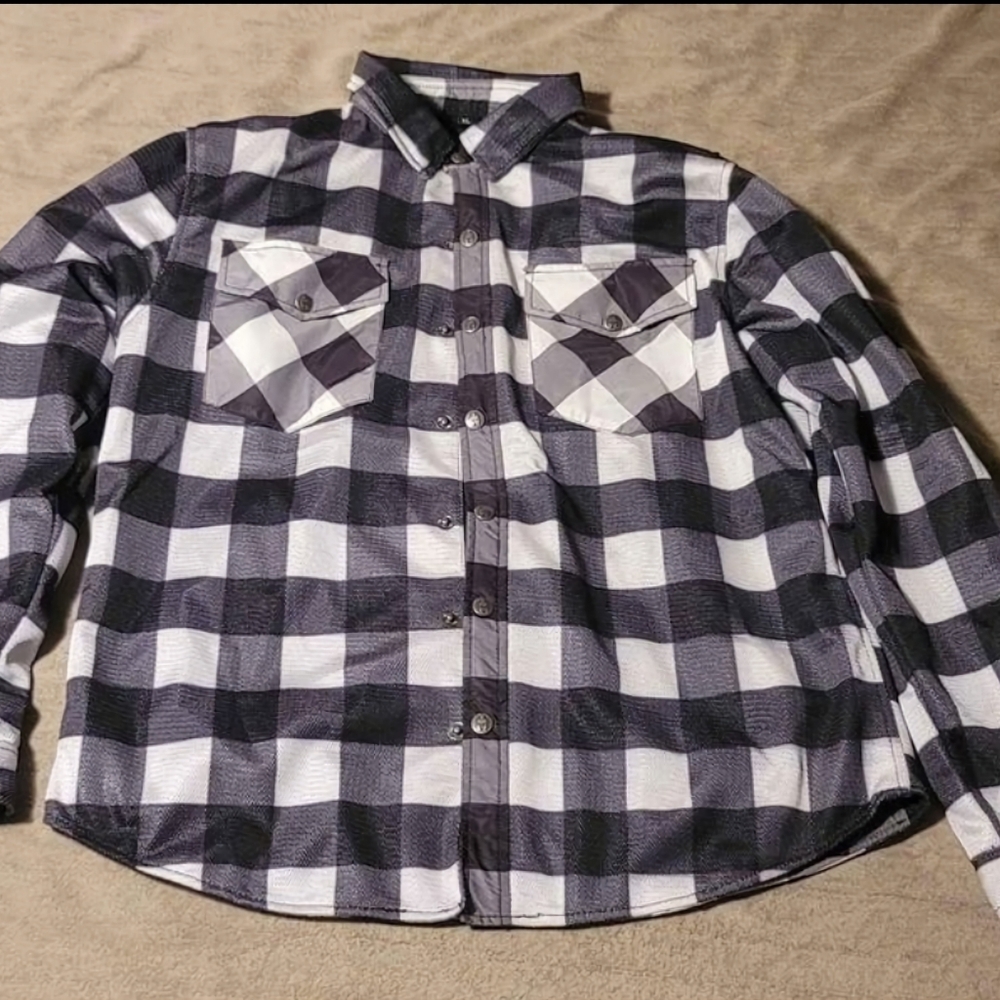 Mesh armored motorcycle riding jacket XL